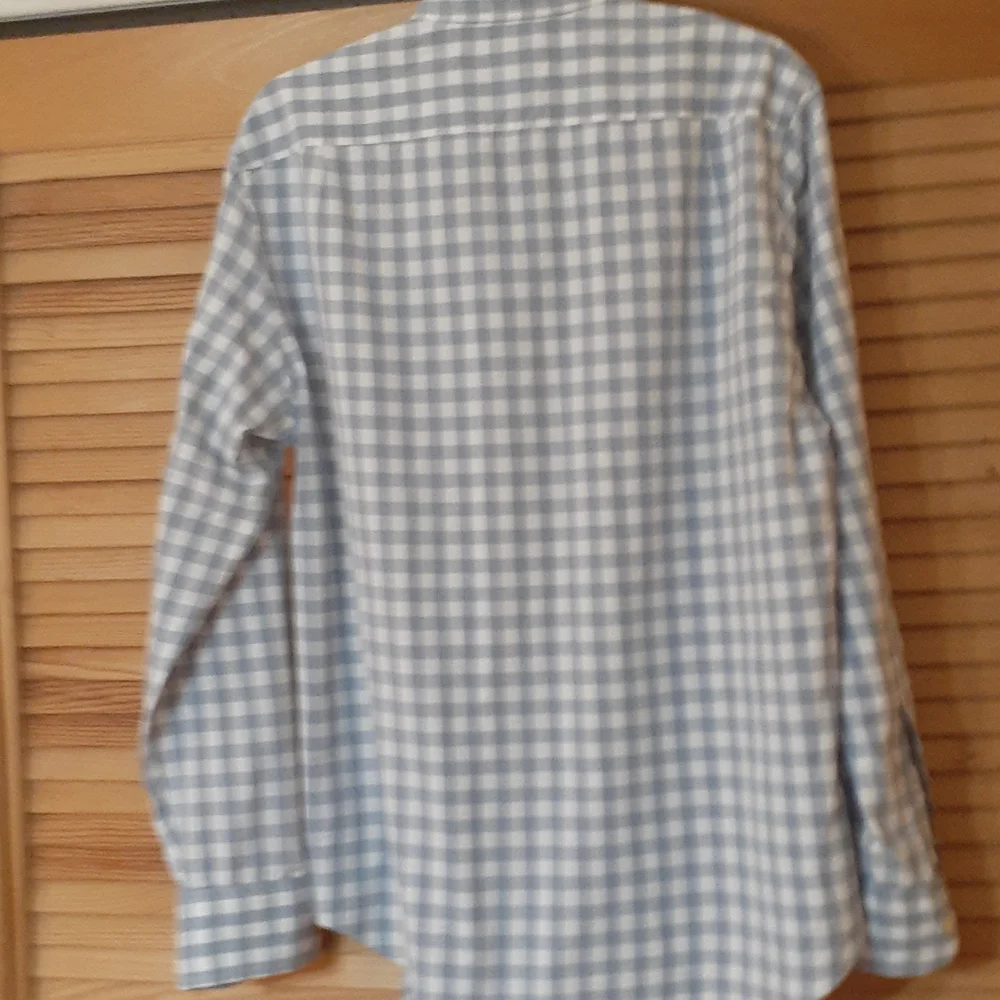 J. CREW Men's Blue Gray Checkered Button Down Shirt M